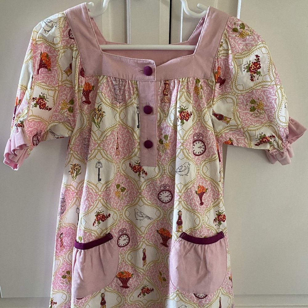 Banana Split Button Sleeve Dress